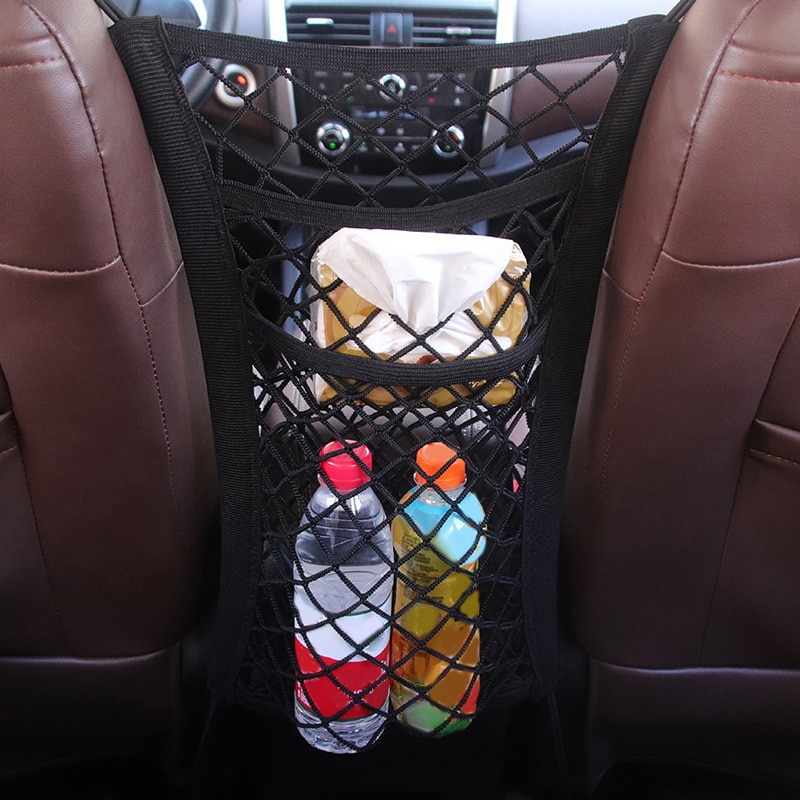 Autositztasche Gepäckhalter Hängenetz Universal zwischen Netz-Organizer rot Type a praktische Aufbewahrungstaschen für Autositz langlebig 