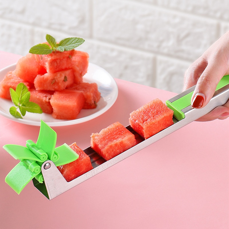 NAVA Melonenschneider Melonenteiler MISTY für Wassermelone Ananasfrüchte mit rutschfesten Griffen